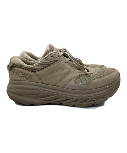 HOKAONEONE（ホカオネオネ）HOKAONEONE (ホカオネオネ) ローカットスニーカー ベージュ サイズ:27の古着・服飾アイテム