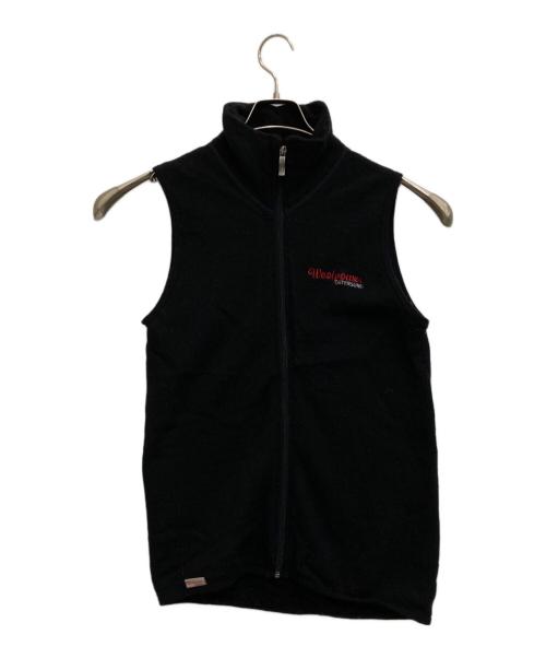 wool power（ウールパワー）wool power (ウールパワー) ニットベスト ブラック サイズ:Sの古着・服飾アイテム