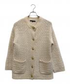 23区ニジュウサンク）の古着「ツイードウールニットジャケット」｜アイボリー
