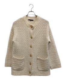 23区（ニジュウサンク）の古着「ツイードウールニットジャケット」｜アイボリー