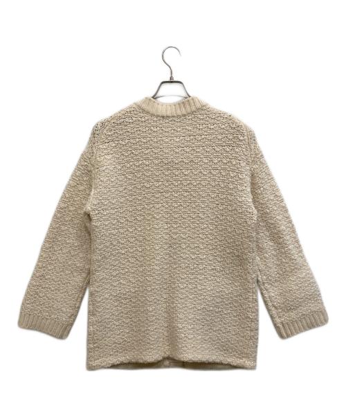 23区（ニジュウサンク）23区 (ニジュウサンク) ツイードウールニットジャケット アイボリー サイズ:38の古着・服飾アイテム