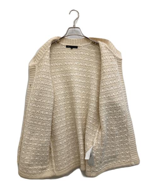 23区（ニジュウサンク）23区 (ニジュウサンク) ツイードウールニットジャケット アイボリー サイズ:38の古着・服飾アイテム