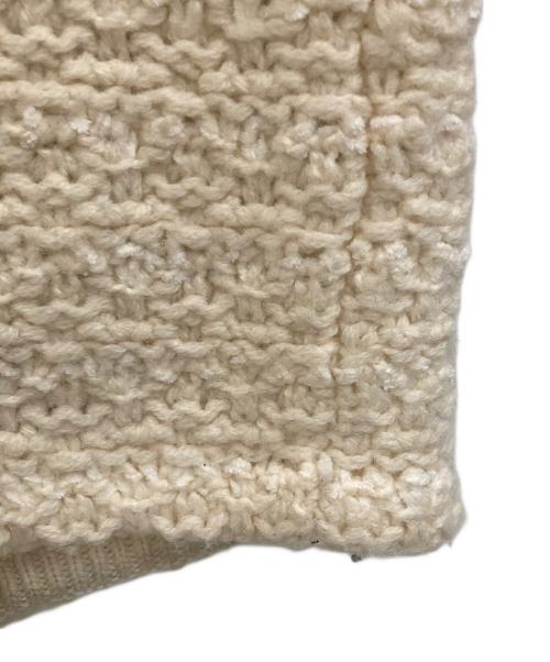 23区（ニジュウサンク）23区 (ニジュウサンク) ツイードウールニットジャケット アイボリー サイズ:38の古着・服飾アイテム