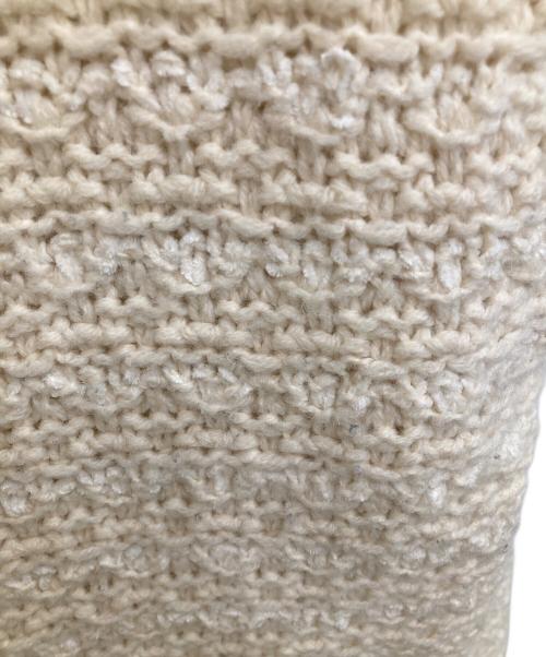 23区（ニジュウサンク）23区 (ニジュウサンク) ツイードウールニットジャケット アイボリー サイズ:38の古着・服飾アイテム