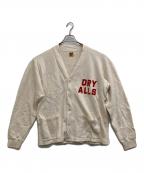 HUMAN MADEヒューマンメイド）の古着「ロゴカーディガン」｜ベージュ