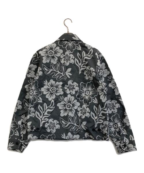 stussy（ステューシー）stussy (ステューシー) 花柄ナイロンジャケット グレー サイズ:Sの古着・服飾アイテム