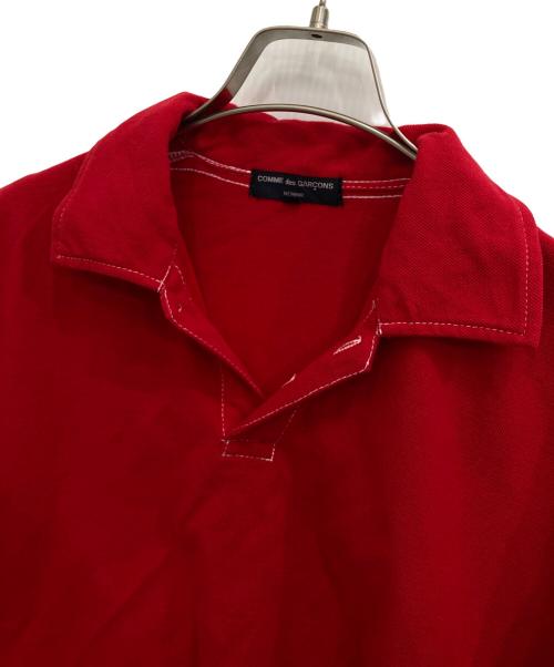 COMME des GARCONS HOMME（コムデギャルソン オム）COMME des GARCONS HOMME (コムデギャルソン オム) ポロシャツ レッド サイズ:Sの古着・服飾アイテム