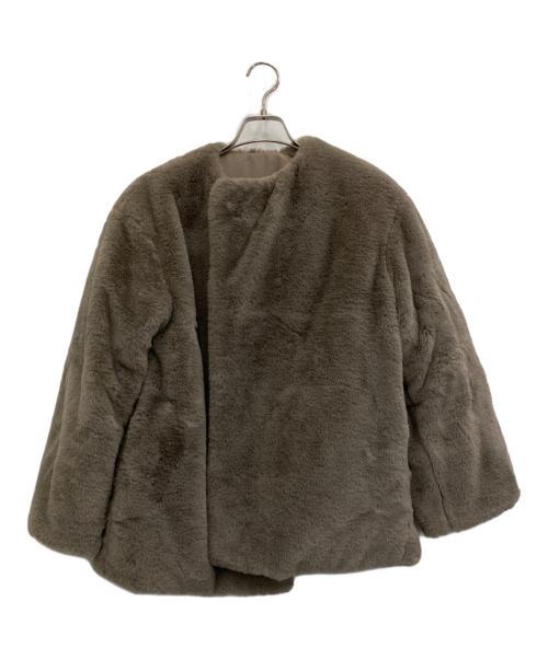 Mila Owen（ミラオーウェン）Mila Owen (ミラオーウェン) リバーシブルブルゾン ブラウンの古着・服飾アイテム