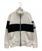 JACK BUNNYジャックバニー）の古着「ニットジャケット」｜ホワイト×ブラック