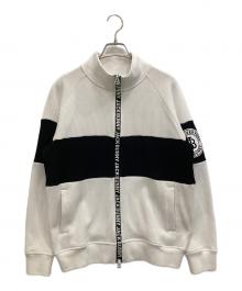 JACK BUNNY（ジャックバニー）の古着「ニットジャケット」｜ホワイト×ブラック