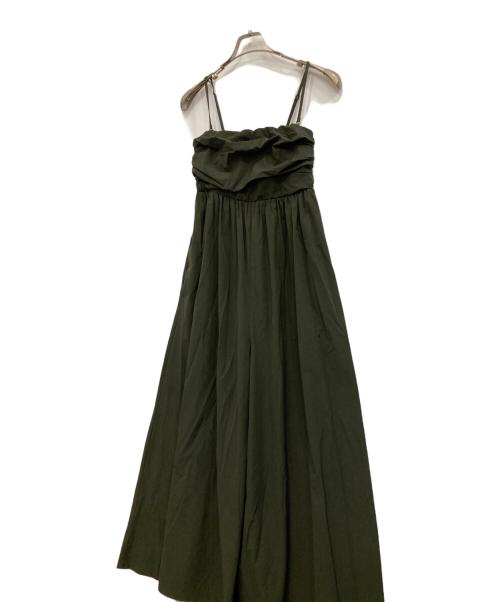 OMMO（オーエムエムオー）OMMO (オーエムエムオー) キャミソールオールインワン カーキ サイズ:36の古着・服飾アイテム