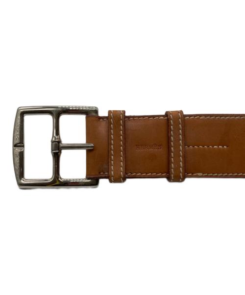 HERMES（エルメス）HERMES (エルメス) レザーベルト ブラウンの古着・服飾アイテム