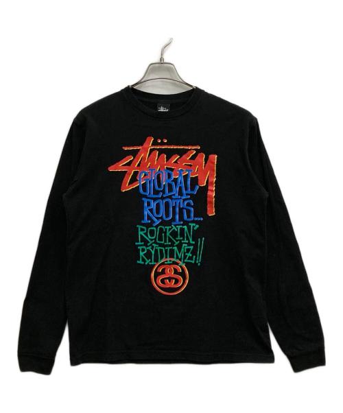 stussy（ステューシー）stussy (ステューシー) ロングスリーブカットソー ブラック サイズ:Ｌの古着・服飾アイテム