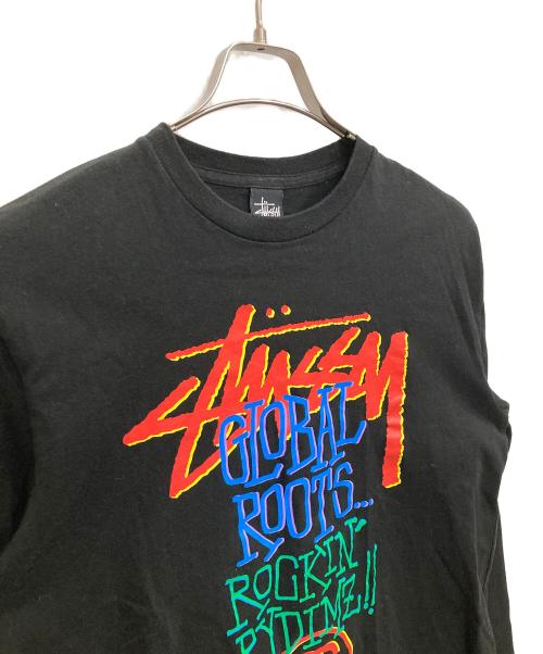 stussy（ステューシー）stussy (ステューシー) ロングスリーブカットソー ブラック サイズ:Ｌの古着・服飾アイテム
