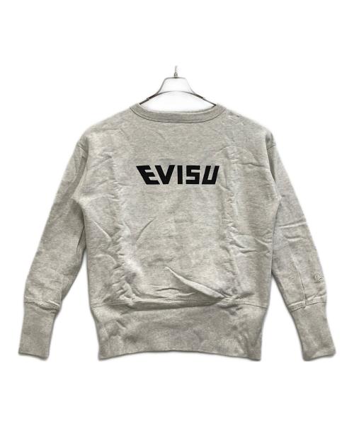 EVISU（エヴィス）EVISU (エヴィス) ロゴ裏起毛スウェット ライトグレー サイズ:40の古着・服飾アイテム