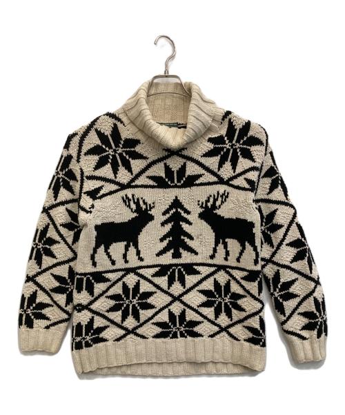 LAUREN RALPH LAUREN（ローレンラルフローレン）LAUREN RALPH LAUREN (ローレンラルフローレン) ノルディックセーター ホワイト サイズ:-の古着・服飾アイテム