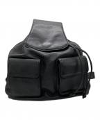 HIROFUヒロフ）の古着「レザーリュック」｜ブラック