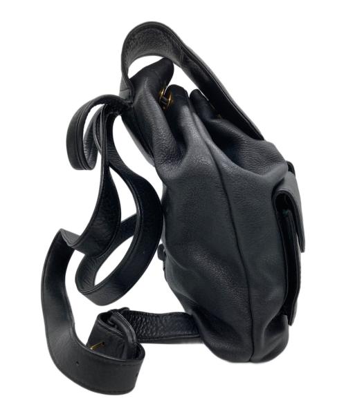 HIROFU（ヒロフ）HIROFU (ヒロフ) レザーリュック ブラックの古着・服飾アイテム