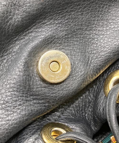 HIROFU（ヒロフ）HIROFU (ヒロフ) レザーリュック ブラックの古着・服飾アイテム