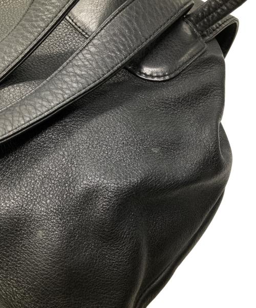 HIROFU（ヒロフ）HIROFU (ヒロフ) レザーリュック ブラックの古着・服飾アイテム