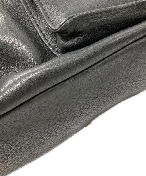 HIROFU（ヒロフ）HIROFU (ヒロフ) レザーリュック ブラックの古着・服飾アイテム