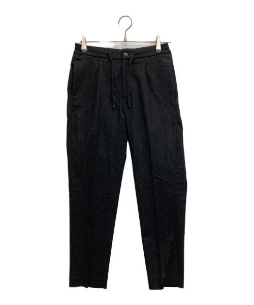 giab's ARCHIVIO（ジャブス アルキヴィオ）giab's ARCHIVIO (ジャブス アルキヴィオ) マサッチョ ウォッシャブルウール ストライプ ドローコードパンツ グレー サイズ:44の古着・服飾アイテム