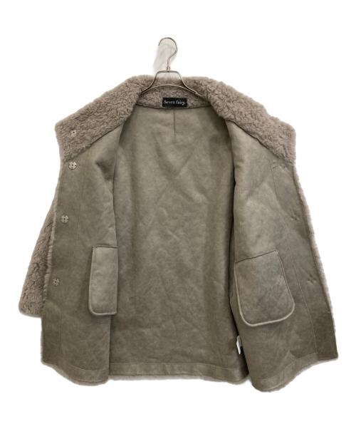 seven fairy（セブンフェアリー）seven fairy (セブンフェアリー) ウールムートンコート ベージュ サイズ:Fの古着・服飾アイテム