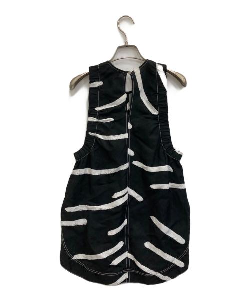 LEE MATHEWS（リー マシュー）LEE MATHEWS (リー マシュー) 22ssペイントノースリーブトップス ブラック サイズ:1の古着・服飾アイテム