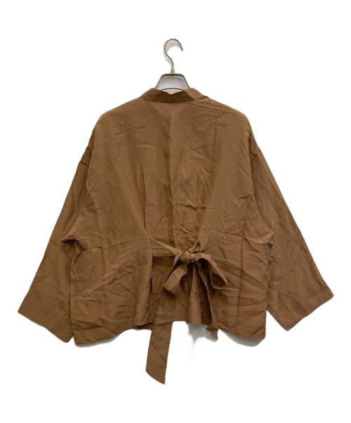 house of lotus（ハウスオブロータス）HOUSE OF LOTUS (ハウスオブロータス) シルクブラウス ブラウン サイズ:Mの古着・服飾アイテム