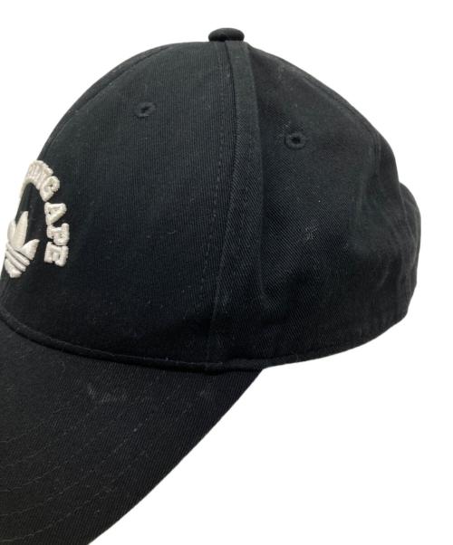 adidas（アディダス）adidas (アディダス) A BATHING APE (ア ベイシング エイプ) キャップ ブラックの古着・服飾アイテム