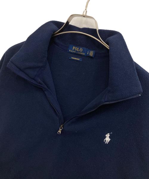 POLO RALPH LAUREN（ポロ・ラルフローレン）POLO RALPH LAUREN (ポロ・ラルフローレン) フリースプルオーバー ネイビー サイズ:Lの古着・服飾アイテム