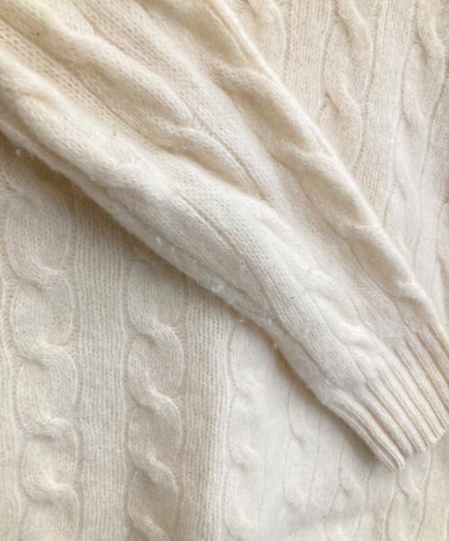 POLO RALPH LAUREN（ポロ・ラルフローレン）POLO RALPH LAUREN (ポロ・ラルフローレン) ウールカシミヤニット アイボリー サイズ:XSの古着・服飾アイテム