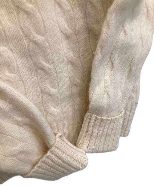 POLO RALPH LAUREN（ポロ・ラルフローレン）POLO RALPH LAUREN (ポロ・ラルフローレン) ウールカシミヤニット アイボリー サイズ:XSの古着・服飾アイテム