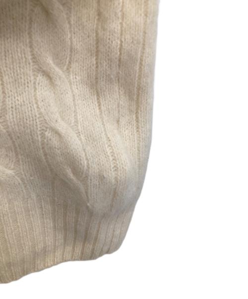 POLO RALPH LAUREN（ポロ・ラルフローレン）POLO RALPH LAUREN (ポロ・ラルフローレン) ウールカシミヤニット アイボリー サイズ:XSの古着・服飾アイテム