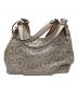 COACH (コーチ) マディソン レースレザー マギー ショルダーバッグ ベージュ：7000円