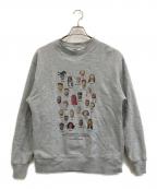 HUNG BOGハングボグ）の古着「キャラプリントスウェット」｜グレー
