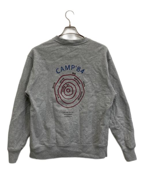 HUNG BOG（ハングボグ）hung bog (ハングボグ) キャラプリントスウェット グレー サイズ:Mの古着・服飾アイテム