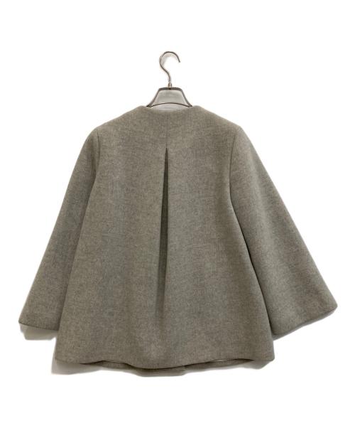 SHIPS（シップス）SHIPS (シップス) キーネックショートコート グレー サイズ:38の古着・服飾アイテム