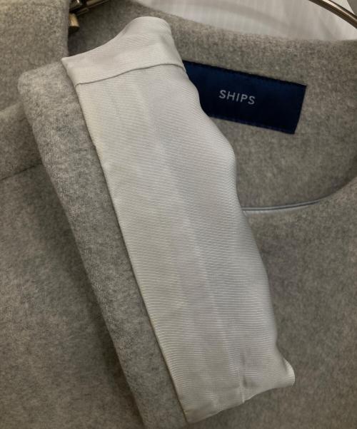SHIPS（シップス）SHIPS (シップス) キーネックショートコート グレー サイズ:38の古着・服飾アイテム