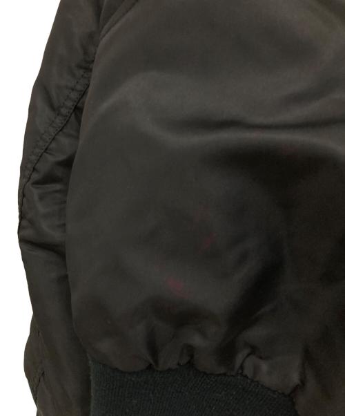 USED（ユーズド）USED (ユーズド) ナイロンフライトジャケット ブラック サイズ:Lの古着・服飾アイテム