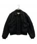 USED（ユーズド）の古着「ナイロンフライトジャケット」｜ブラック
