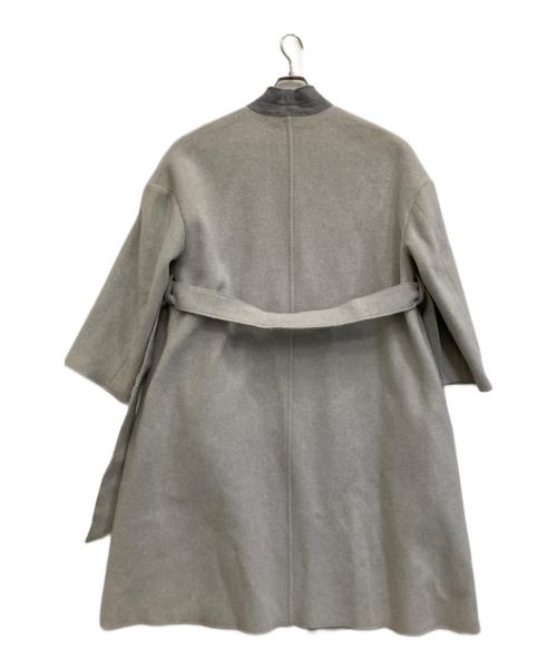 mikomori（ミコモリ）mikomori (ミコモリ) ウール混コート ライトグレー サイズ:Mの古着・服飾アイテム