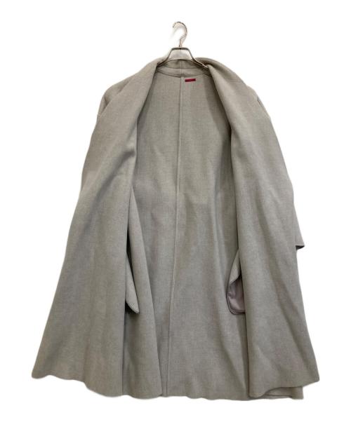 mikomori（ミコモリ）mikomori (ミコモリ) ウール混コート ライトグレー サイズ:Mの古着・服飾アイテム