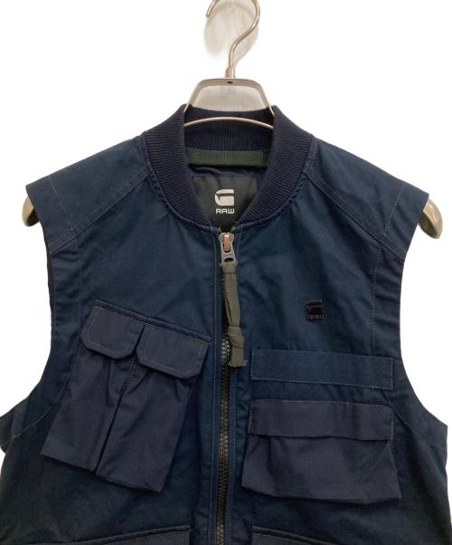 G-STAR RAW（ジースターロゥ）G-STAR RAW (ジースターロゥ) Utility Vest ネイビー サイズ:XSの古着・服飾アイテム