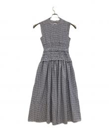 Snidel（スナイデル）の古着「ノースリーブワンピース」｜スカイブルー