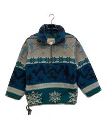 L.L.Bean（エルエルビーン）の古着「スキーノルディック柄ハーフジッププルオーバー」｜グリーン