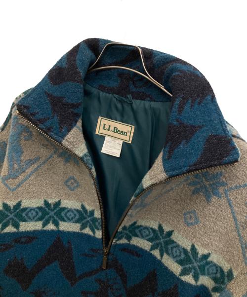 L.L.Bean（エルエルビーン）L.L.Bean (エルエルビーン) スキーノルディック柄ハーフジッププルオーバー グリーン サイズ:Sの古着・服飾アイテム
