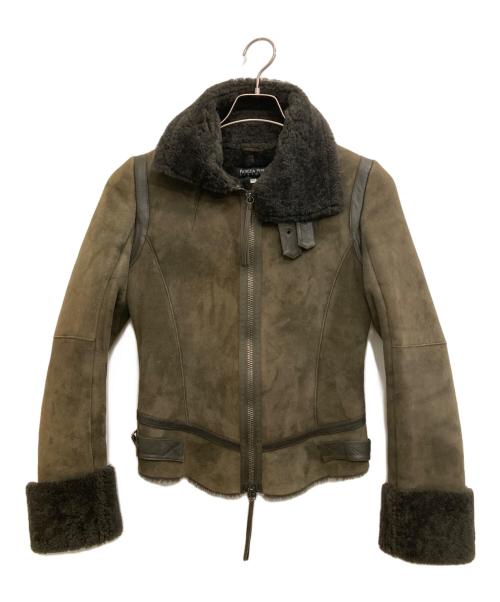 PATRIZIA PEPE（パトリツィア・ペペ）PATRIZIA PEPE (パトリツィア・ペペ) ムートンジャケット オリーブ サイズ:40の古着・服飾アイテム