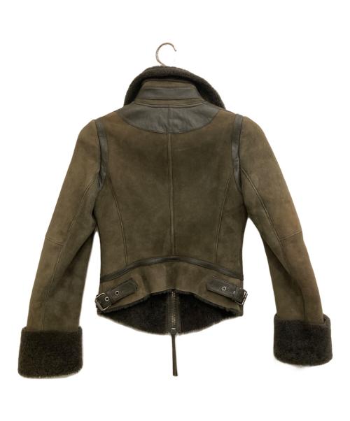 PATRIZIA PEPE（パトリツィア・ペペ）PATRIZIA PEPE (パトリツィア・ペペ) ムートンジャケット オリーブ サイズ:40の古着・服飾アイテム