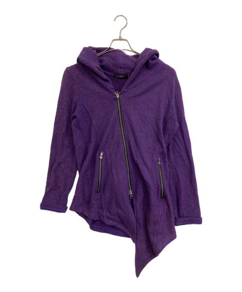 CIVARIZE（シヴァーライズ）CIVARIZE (シヴァーライズ) アシンメトリーパーカー パープル サイズ:44の古着・服飾アイテム